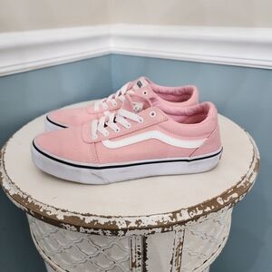 Vans Pink and White Sneakers